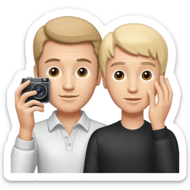 take photos with the wax figures sticker