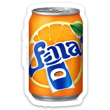 Can of Orange Fanta sticker