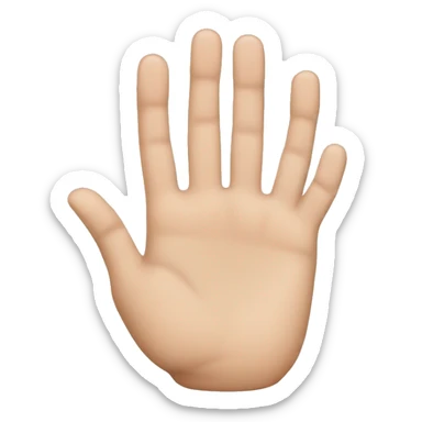 Hand missing ring finger  sticker