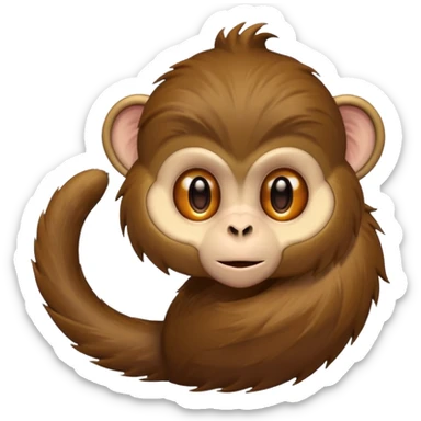 monkey tail, only tail sticker