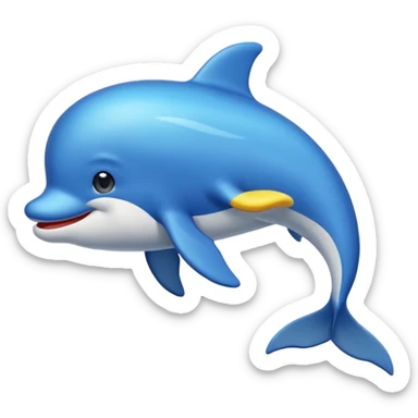 Questo drlfino in blu sticker