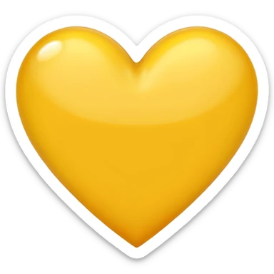 Замени красное сердце ❤‍🔥 на жёлтое sticker