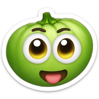 emoji pepino sticker