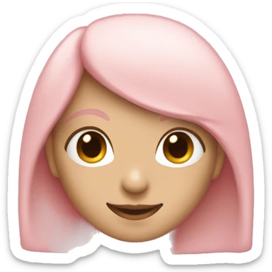 Light pink hear sticker