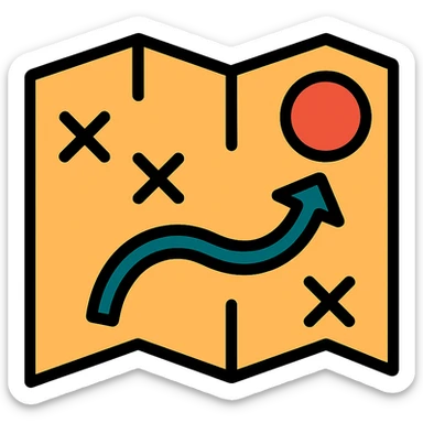 A tactical map sticker