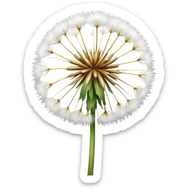 Dandelion flower emoji in white colour looks aesthetic edit better different styles types  sticker