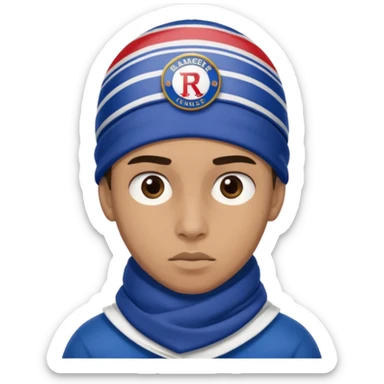 Glasgow Eangers football head and scarf head sticker