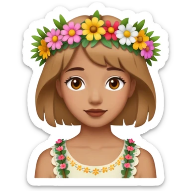 girl at a festival sticker
