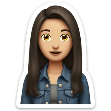 A brunette girl with her hot boyfriend sticker