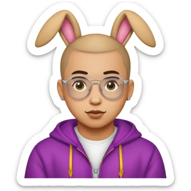 bad bunny sticker
