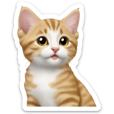 American bobtail kitten sticker