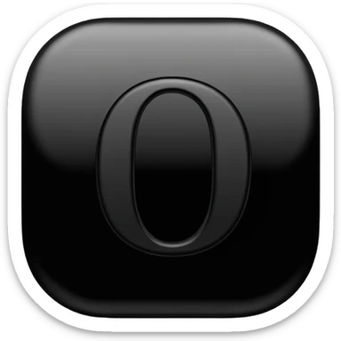 a letra “T” e a letra “O” juntas. Uma em cima da outra sticker