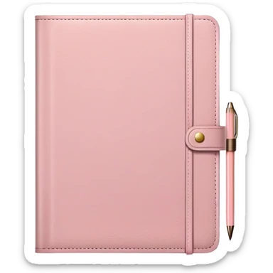 Light pink notebook planner sticker