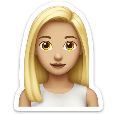 girl blonde sticker