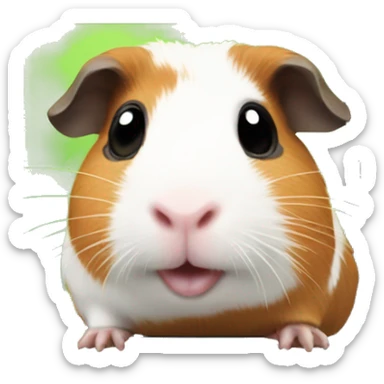Guinea pig on an iPhone  sticker