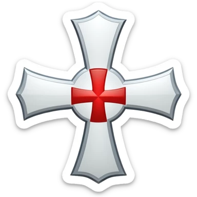 Knights Templar cross sticker