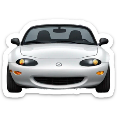 mazda miata 91 (popup headlights up) sticker