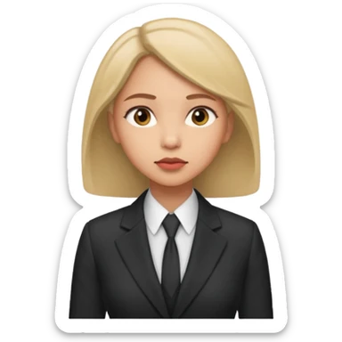 the woman in suits thinks about a lot of people sticker