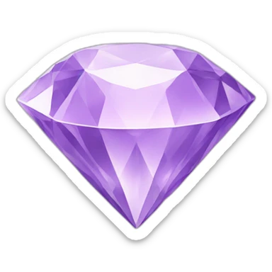 A light purple diamond sticker