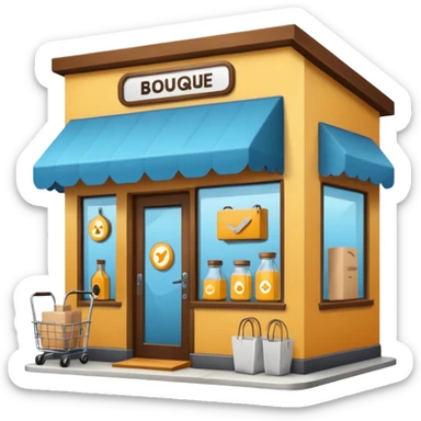 goods delivery point boutique sticker