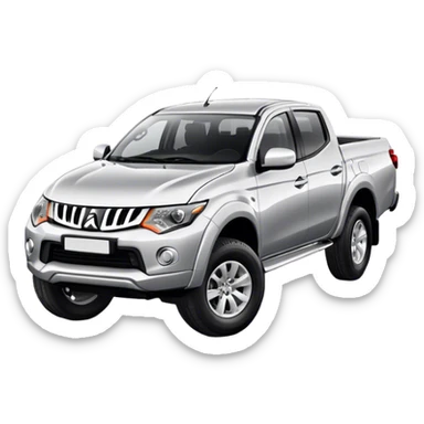 Mitsubishi Triton - Mitsubishi (Model Year: 2023) (Iconic colour: Silver) sticker