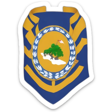 deccan legion club flag sticker