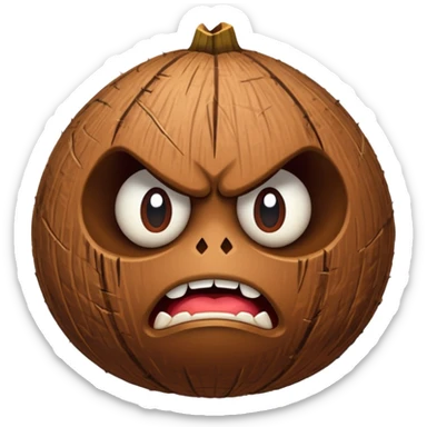 kakamora angry coconut Disney  sticker