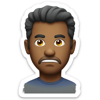 29 year old man angry sticker