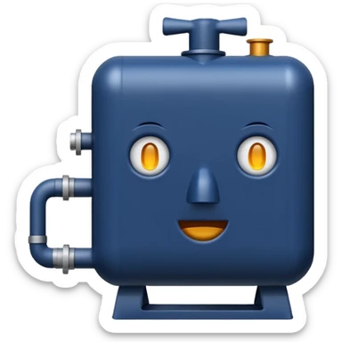 navy blue boiler emoji sticker