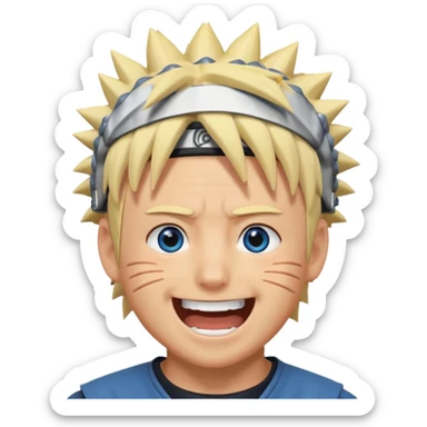 Laugh out loud  naruto sticker