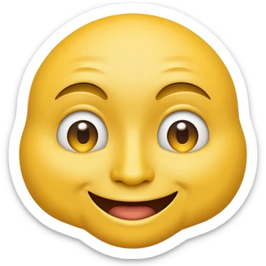 Yellow face emoji smirking but also winking but with rizz sticker