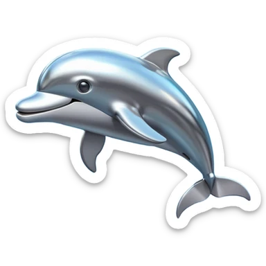 robot dolphin sticker