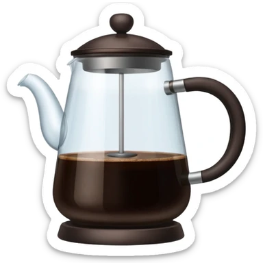 brewing coffee pot sticker
