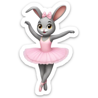 ballerina bunny sticker