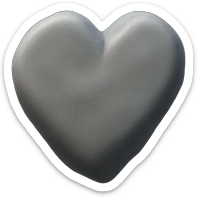 Heart rock sticker