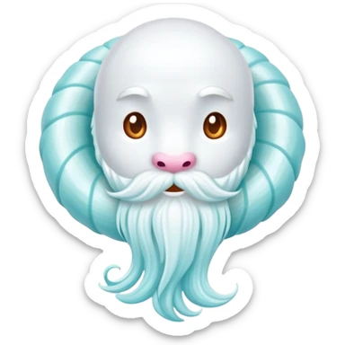 Dragon beard candy, traditional Chinese sweet with fine strands of sugar sticker