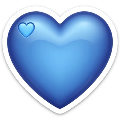 Indigo heart sticker