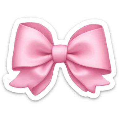 Baby pink bow sticker