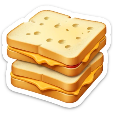 Plain cheese sandwich sticker