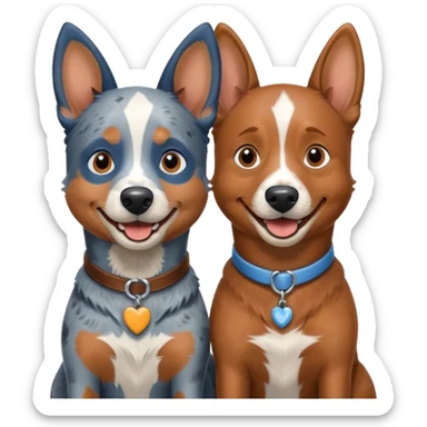 Bluey and bingo sticker