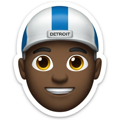 Detroit lion football player  sticker