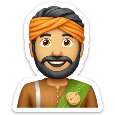 pav bhajji indian cuisine sticker