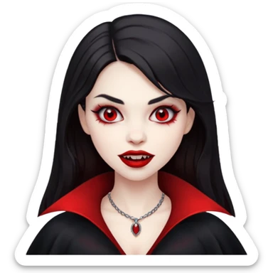 Vampire girl sticker