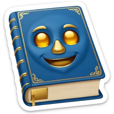Book Blue sticker