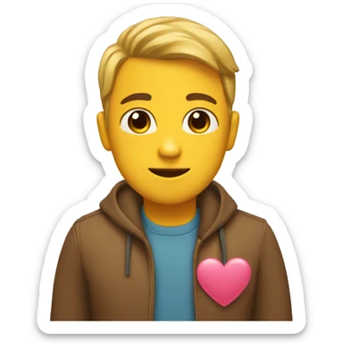 heart with adopt me sticker