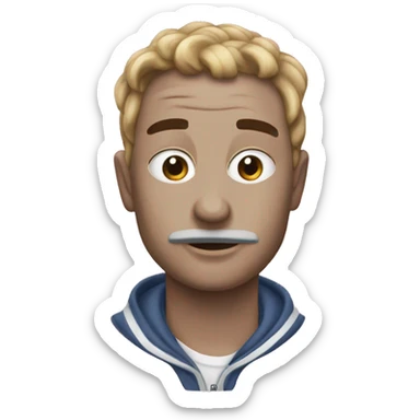 tiburon con panuelo rosad sticker