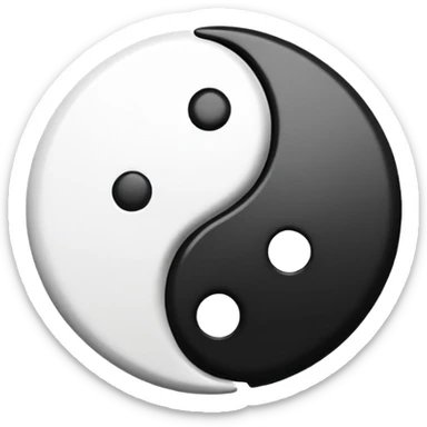 yin yang symbol sticker