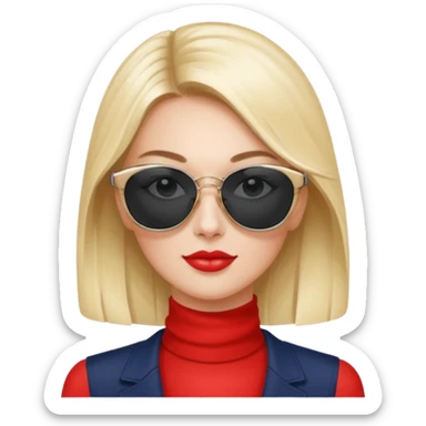 dior women wear sun glasses sticker