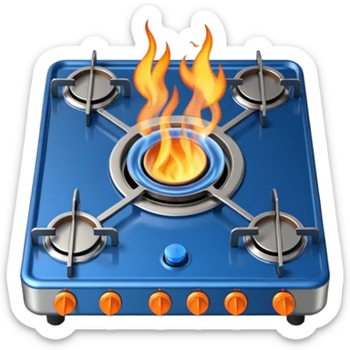 gas burner sticker