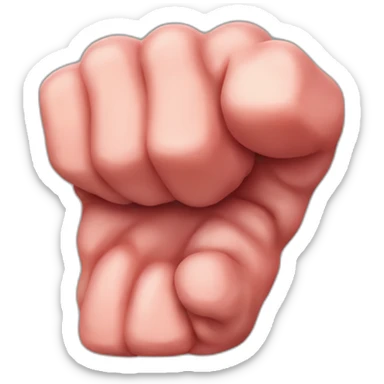 lump-of-meat-like-fist sticker